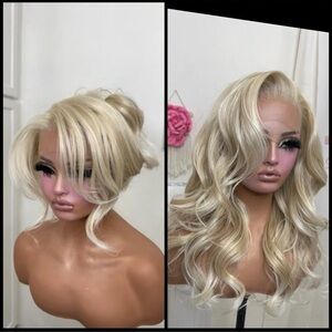 Human Hair Blended Lace front Wig